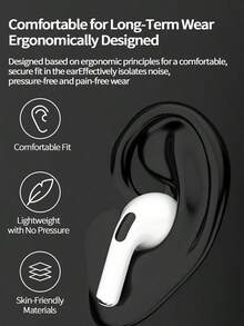Newmine Earbud Bluetooth Nirkabel Sejati T2S dengan Latensi Ultra-Rendah 40ms, Pemosisian Audio untuk Bermain Game, Pengisian Daya Cepat, Kontrol Sentuh Cerdas, dan Aplikasi Serbaguna untuk Esports, Olahraga, dan Komuter - Putih - View 5