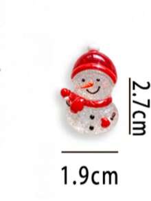 Extra Large New Christmas Snowman Shaped Bamboo Lid Plastic Storage Box (2-In-1), With Dual Round Hole Design Desktop Cosmetic Organizer, Suitable For Storing Makeup Brushes And Beauty Tools, Ideal Cosmetic Organizer, Vanity Accessory And Gift For Women - Multicolor - View 10