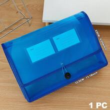 3Pcs\1Pc Expandable PP File Pouch Document Holder For School Travel Home Students Teachers Office Workers Back To School Stationery Holds A4 Papers - Multicolor - View 14