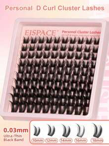 100pcs False Eyelash Clusters, Thin And Lightweight, 10-18mm Length, Cartoon Style, Natural And Voluminous, DIY Single Cluster False Eyelashes, Soft And Delicate Eyelash Band, Easy To Apply At Home, Gift For Women And Girls - D - View 4