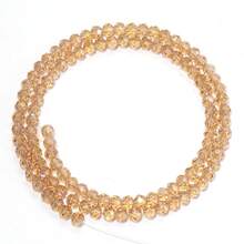 1 Strand 4/6/8mm Faceted AB Champagne Gold Glass Austria Crystal Beads Rondelle Loose Bead For Jewelry Making DIY Bracelets Necklace Bag Design - Champagne Gold - View 9