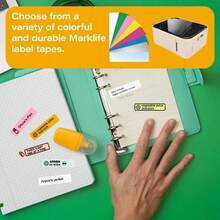 Marklife P15 Mini Portable Label Printer, Self-Adhesive Thermal Printer, Sticker Printer, Pocket Bluetooth Inkless Label Printer, Name Tag Printer - Beige - View 4