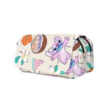 Lilo & Stitch Cartoon Print Pencil Case, High-Value Eye-Catching Pattern, Creative 3D Design, Wear-Resistant And Waterproof Fabric. Spacious Interior Can Store Various Stationery, Neat And Sturdy Stitching. Suitable For Self-Study, Daily Classes, Office Use, Also Can Be Used As A Portable Storage Bag, Interesting Design, Versatile And Durable, Multiple Patterns Available. - Multicolor - View 7