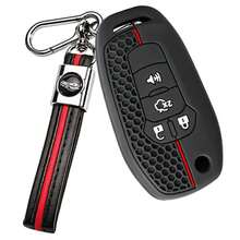 Silicone Car Remote Control Keyless Entry Fob Case Cover Key Holder For Ford Fusion Ka GM 2020 2014 2015 2016 2018 - black - View 3