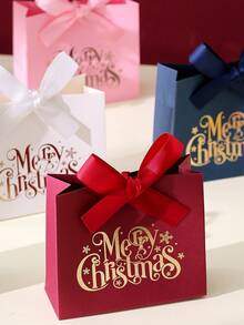 30pcs Christmas Gift Box Set With Ribbon, Merry Christmas Gift Packaging Box, Merry Christmas & Snowman Pattern, Christmas Party Gift Box, Christmas Decoration, Home Christmas Decor, Winter Decoration - View 12