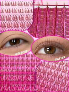 RITALASH RITA 120PCS Natural Lash Clusters, Idol Wispy Lashes,Seamless Mascara Look Untra-Thin 0.03mm Clear Band,Beginner-Friendly,Poke-Free Comfort,Featherlight Fibers,Daily Attendance,Eyelash Clusters,10-16mm - View 7