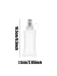 WRELS 1pc/2pcs 150/250/500ML Lightweight Collapsible Squeeze Water Bottle, Suitable For Marathon Sports, Made With Heat-Press Technology, Odorless Cold Water Bottle - Multicolor - View 12