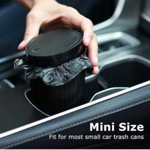 1/4/6pcs Disposable Trash Bags, Suitable For Mini Car Trash Cans, Portable Small Car Trash Bags, Car Accessories, Mini Trash Bags, Plastic Trash Bags For Car/Home/Office - A - View 6
