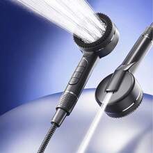 1pc/3pcs High Pressure Shower Head Bathroom Bathtub Filter Shower Head Massage Handheld Shower Head/Set With 1.5m Shower Hose ABS Bracket Set - Silver - View 12