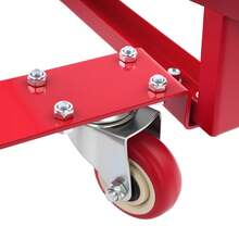 XIANXUS Drum Cradle With Wheels, 55Gal Drum Cradle, Movable Drum Cradle, Drum Stand - Red - View 10