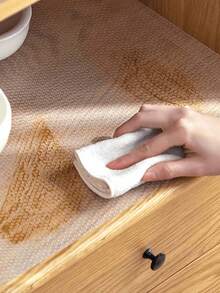 1 Roll Cabinet Liner Mat, Moisture-Proof Heat Resistant Non-Slip Drawer Table Pad, Waterproof Oil Dust Proof For Cabinet Drawer Fridge, Easy To Clean, Kitchen Counter Furniture Storage Mat, Home & Christmas Party Organizer Kitchen Storage Accessories - Multicolor - View 9