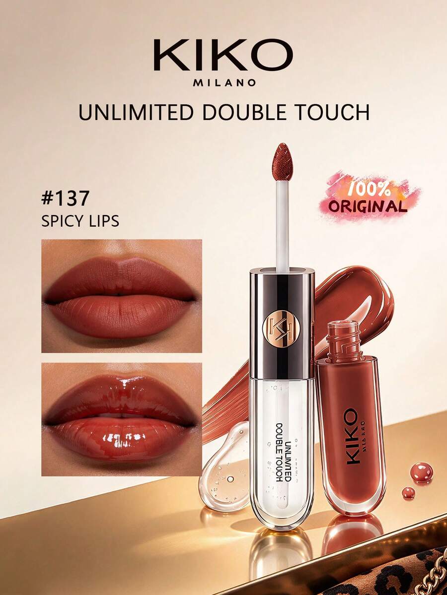 kiko UNLIMITED DOUBLE TOUCH 137, Lightweight & Buildable, Long-Lasting, Natural Finish, Easy To Apply, Smooth & Blendable, Comfortable On Skin, For Beginner, For Daily Use, GIFT, 6ml/0.2 Fl.Oz - 137 - View 1