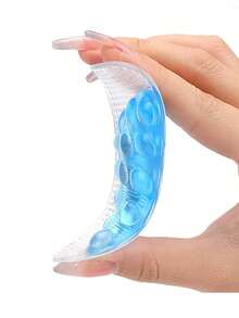 4pcs Arch Support Insoles, Thickened Gel Arch Pads, Self-Adhesive Arch Pads, Unisex, Transparent Footbed Insoles - Clear - View 2