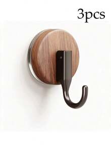 1/3pcs Suction Cup Wall Hooks, Suitable For Nursery, Heavy Duty Removable Bathroom Hooks, Baby Room Storage Organizer - Multicolor - View 12