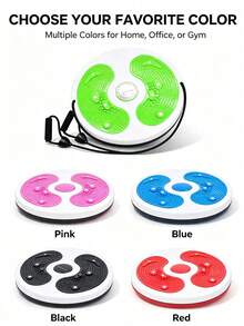 1PC Portable Waist Twisting Disc With Drawstring – Fitness Equipment And Waist Muscle Trainer. It Can Be Used In Pilates And Yoga Practices. Unisex. Build Abdominal Muscle Strength. Essential Fitness Accessories. - Multicolor - View 6