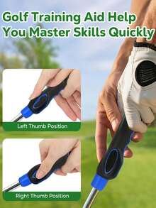 1pc Golf Grip Corrector Training Aid For Beginners, Indoor/Outdoor Practice - Multicolor - View 6
