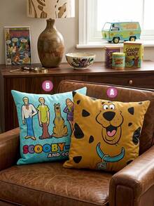 SCOOBY-DOO X Joivida 1pc Pillowcase (Filler Not Included), Comfortable Fleece Fabric, 45*45cm - Multicolor - View 1