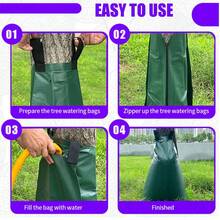 PVC 20 Gallon Slow Release Tree Irrigation Bag, Reusable Drip Watering Pouch, Tree Drip Irrigation Water Bag, Even Water Distribution, Water Saving Plant Irrigator For Outdoor Garden, Yard Sapling & Mature Tree Watering - Standard PE 20 Gallon - View 6