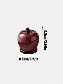 1pc Creative Red Apple Toothpick Floss Cotton Swab Storage Box, Plastic Storage Container, Dust-Proof Desktop Ornament, Peace Blessing Home Decor, Christmas Eve Christmas New Year Housewarming Gift - Multicolor - View 9