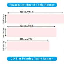 Set Of 2D Flat Printed Tablecloth, Polyester Tablecloth With Santa Claus And Christmas Patterns, Rectangular Dining Table Decoration, Suitable For Kitchen, Family, Holiday Gatherings, Dinner Parties, And Personal Decoration - 9 - View 2