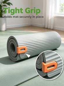 2/1 Pasang Klip Penyimpanan Matras Yoga, Penjepit Matras Yoga Portabel Anti Selip, Klip Penahan Matras Yoga Plastik yang Dapat Digunakan Kembali untuk Mengamankan Matras Olahraga yang Digulung, Desain Pegangan Kuat Mencegah Tergulung, Klip Pengikat Matras Kebugaran Ringan, - Beraneka warna - View 6