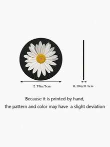Daisy Pattern Car Cup Holder Coaster - Universal Vehicle Interior Accessory, Ideal For Women | Essential Car Decoration And Accessory For Christmas, Kitchen And More - Multiple Styles - View 3