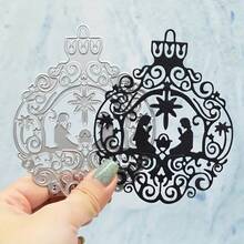 1pc Christmas Christian Cutting Die, Christmas Bell, Suitable For Holiday Decoration, Scrapbooking, Paper Craft, Handmade Card Making, Elegant Scrapbook, Wedding, Birthday And Other Occasions - Christmas - View 11
