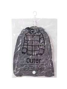 1pc Transparent Vacuum Compression Bag Clothes Hook Hanging Clothes Storage Organizer Bag Clothes Dust Cover Compression Bag Household Clothes Storage Bag - Multicolor - View 10