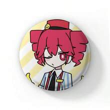 Pop Virtual Singer Kasane Soft Button Pins Cute Cartoon Girl Badge Round Brooch On Backpack Accessories Jewelry Gift For Friend Cartoon Badge Creative Anime Figure Pins - 58 mm - View 16