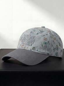 1pc Vintage Floral Casual Women's Versatile Baseball Cap - Multicolor - View 6