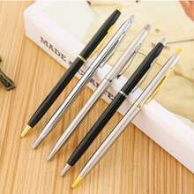 Black Silver Gold Trim Ballpoint Pen Set - Sets - View 7