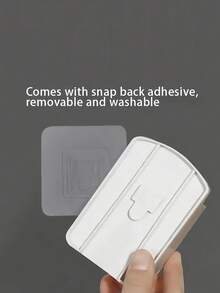 No-Drill Wall Shelf, Multi-Functional Easy Installation, Suitable For Men And Women, Space-Saving, Can Hold Media Remote, Phone, Living Room Clutter, Home Decor, Suitable For Bathroom, Bedroom, Home Decoration, Apartment, Kitchen Essentials Accessories - Multicolor - View 9