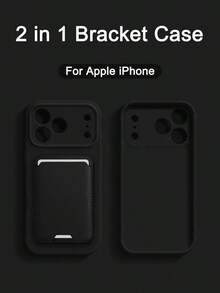 VOUVI 全機身保護純色錢包卡夾手機殼，相容 iPhone 17 16 15 14 13 12 11 18 Pro Max，極簡防護套，相容 Apple 17e 16e 14 15 Plus Air，手機配件 - 墨綠色 - 查看 4