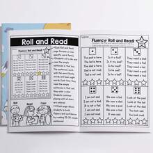 English Phonics & Reading Fluency Practice Notebooks, Word Families, Roll And Read Activities, Short Sentence Reading, Vocabulary Recognition And Early Literacy Practice For Classroom, Homeschool And Daily Learning - Phonics & Fluency Practice - View 9