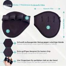 2pcs Anti-Slip Weightlifting Gloves - Durable Polyester Fitness Palm Gear, Enhancing Grip And Support - Weightlifting Gloves - View 7