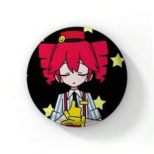 Pop Virtual Singer Kasane Soft Button Pins Cute Cartoon Girl Badge Round Brooch On Backpack Accessories Jewelry Gift For Friend Cartoon Badge Creative Anime Figure Pins - 58 mm - View 21