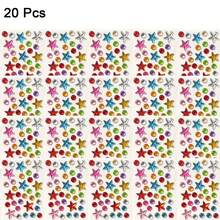 Self‑Adhesive Rhinestone DIY Stickers, Colorful Acrylic Gem Glitter Stickers, Moon Star Diamond Gems, For Kids Craft, Scrapbooki - one-size - View 2