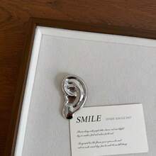 1PC Niche Design Metal Ear Brooch, Luxury High-End Asymmetrical Facial Feature Suit Pin, Accessory For Women - Ear - View 7