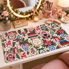 1pc Christmas Cute Cat Print Desk Mat, Multi-Purpose Makeup Nail Art Table Pad, Large Non Slip Desktop Protector S/M/L/XL - View 17