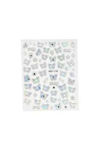 1pc Autumn/Winter New Iridescent Butterfly Face Sticker Rhinestone, Suitable For Creating Luxury Atmosphere Makeup Decoration, Applicable For Attending Festival Parties And Music Gatherings, Self-Adhesive - Multicolor - View 6