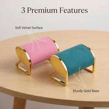 1 Luxury Velvet Watch Display Stand, Metal Anti-Slip Watch Stand, And Jewelry Photography Props Suitable For Both Home And Commercial Use. - Multicolor - View 5