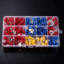 280pcs Electrical Connector Set, Assorted Cable Terminals, Insulated Crimp Terminals, Cold Pressed Terminals, Wire Connectors, Pre-Insulated Copper Terminals, Automotive Parts, Automotive Machinery, Marine Wiring, Men's Tools - A - View 4