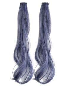20 Inch BB Clip-In Hair Extensions 2pcs/Pack, Wavy Curly Hair Extensions, Quick Length And Volume Boost For Women, Easy Clip-In Styling - Multicolor - View 13