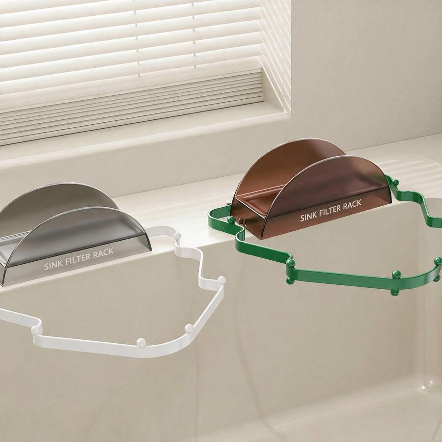 1pc Christmas Tree-Shaped Sink Strainer HolderA Kitchen Sink Strainer Holder (Mesh Bags Not Included) Featuring A Wide-Mouth Design For Collecting Food Scraps And An Anti-Clogging Function; A Versatile And Handy Kitchen Storage Accessory. - Sink Filter Rack - View 1