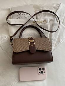 2026 Autumn/Winter New Fashion Casual Popular Shoulder Crossbody Bag Casual Handheld Small Square Bag Retro Small Square Bag For Women - Brown - View 9
