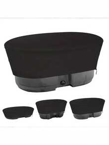 420D Oxford Cloth Outdoor Oval Pool Cover Tank Pool Dust Cover Bathtub Cover 50 Gallons - Black - View 5