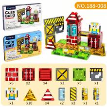 Children's Magnetic Building Blocks Toy, An Educational Hands-On Building Toy, With Multiple Assembly Methods, For Training Concentration - Multicolor - View 12