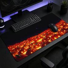 1pc Halloween Jack O Lantern Gaming Desk Mat, Multi-Purpose Makeup Nail Art Table Pad, Large Non Slip Desktop Protector S/M/L/XL - View 9