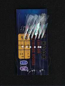 Bionic Fish Skin Colored Line String Hook, Luminous Fishing Rig For Night Fishing, Sea Fishing Lures Fishing Tackle - Multicolor - View 8