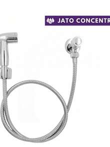 Ducha Higiênica Banheiro 100% Completa Luxo Metal Cromado 1,20m Privada JI SHOP - prata - Visão 7